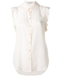 Белая блузка с рюшами от Stella McCartney