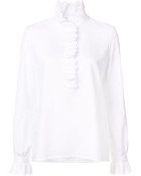 Белая блузка с рюшами от Vilshenko