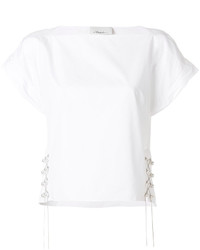 Белая блузка с украшением от 3.1 Phillip Lim