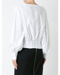 Белая блузка со звездами от CHRISTOPHER ESBER