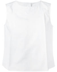 Белая блузка со складками от Aspesi