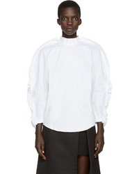Белая блузка со складками от Toga