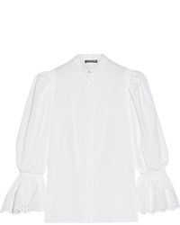 Белая блузка от Alexander McQueen