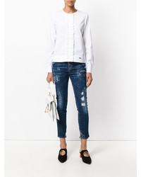 Белая блузка от Dsquared2