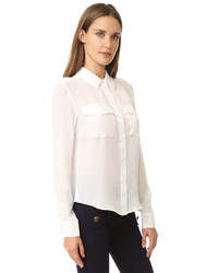 Белая блузка от Veronica Beard