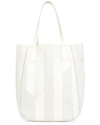 Белая большая сумка в стиле пэчворк от Derek Lam 10 Crosby