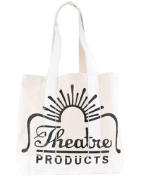 Белая большая сумка из плотной ткани от Theatre Products