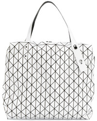 Белая большая сумка от Bao Bao Issey Miyake