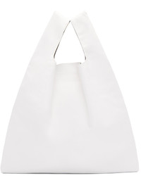 Белая большая сумка от MM6 MAISON MARGIELA