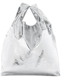 Белая большая сумка от MM6 MAISON MARGIELA