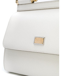 Белая большая сумка от Dolce & Gabbana