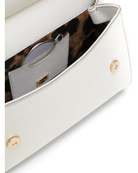 Белая большая сумка от Dolce & Gabbana