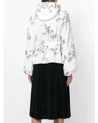 Женская белая ветровка с принтом от Moncler