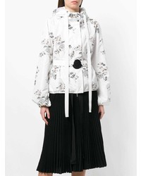 Женская белая ветровка с принтом от Moncler