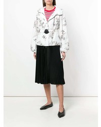 Женская белая ветровка с принтом от Moncler