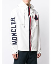 Мужская белая ветровка от Moncler