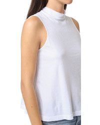 Белая водолазка без рукавов от Splendid