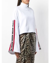 Женская белая водолазка с принтом от MSGM