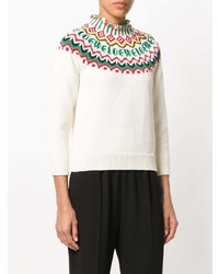 Женская белая водолазка с принтом от Loewe