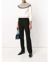 Женская белая водолазка с принтом от Loewe