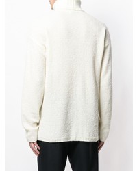 Мужская белая водолазка от Sartorial Monk