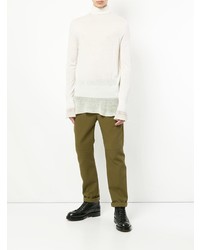 Мужская белая водолазка от Sacai