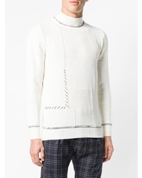 Мужская белая водолазка от Daniele Alessandrini