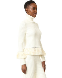 Женская белая водолазка от JONATHAN SIMKHAI