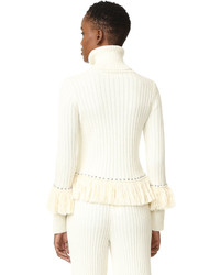 Женская белая водолазка от JONATHAN SIMKHAI