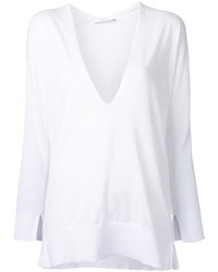 Белая вязаная блузка от ASTRAET