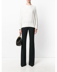 Белая вязаная блузка от Agnona