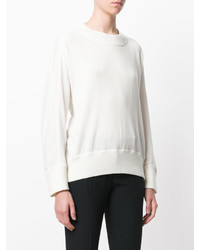 Белая вязаная блузка от Agnona