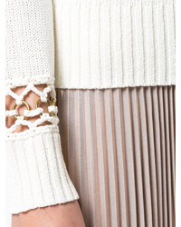 Белая вязаная блузка от A.L.C.