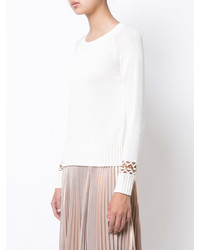 Белая вязаная блузка от A.L.C.
