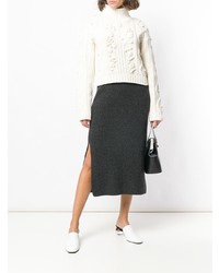 Женская белая вязаная водолазка от Joseph