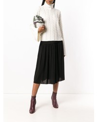 Женская белая вязаная водолазка от Theory