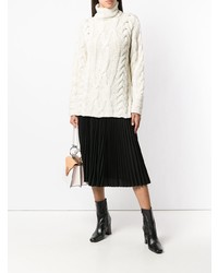 Женская белая вязаная водолазка от Michel Klein