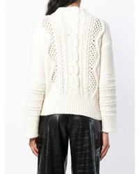 Женская белая вязаная водолазка от Ermanno Scervino