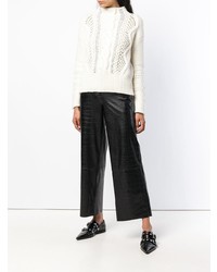 Женская белая вязаная водолазка от Ermanno Scervino