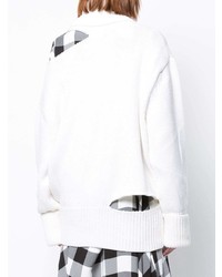 Женская белая вязаная водолазка от Monse