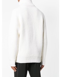 Мужская белая вязаная водолазка от Tom Ford