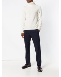 Мужская белая вязаная водолазка от Mp Massimo Piombo