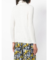 Женская белая вязаная водолазка от Blugirl