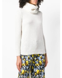 Женская белая вязаная водолазка от Blugirl