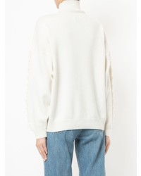 Женская белая вязаная водолазка от Barrie