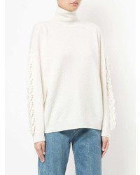 Женская белая вязаная водолазка от Barrie