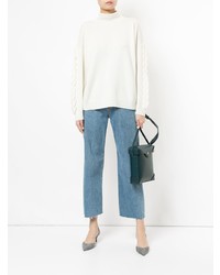 Женская белая вязаная водолазка от Barrie