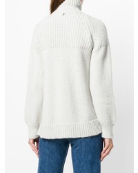 Женская белая вязаная водолазка от Dondup