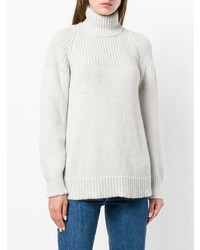 Женская белая вязаная водолазка от Dondup