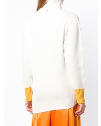 Женская белая вязаная водолазка от Sportmax